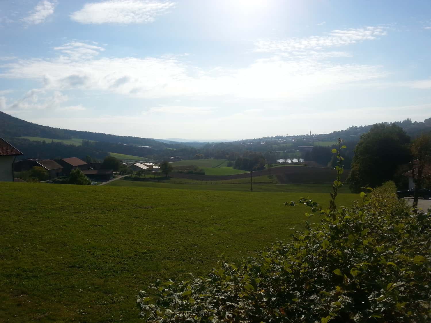 Blick über die Landschaft des Bayerischen Waldes