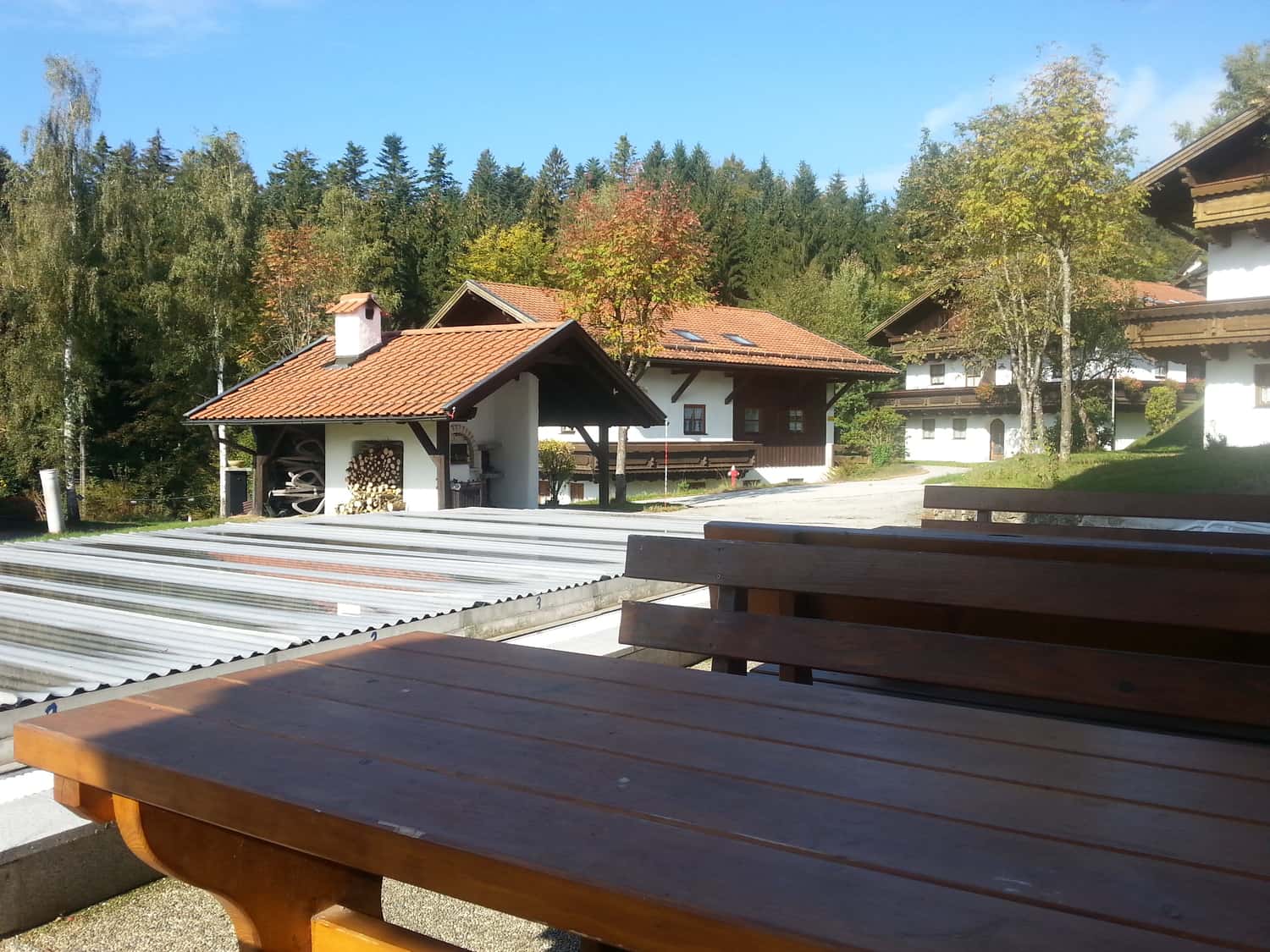 Blick über die Ferienanlage